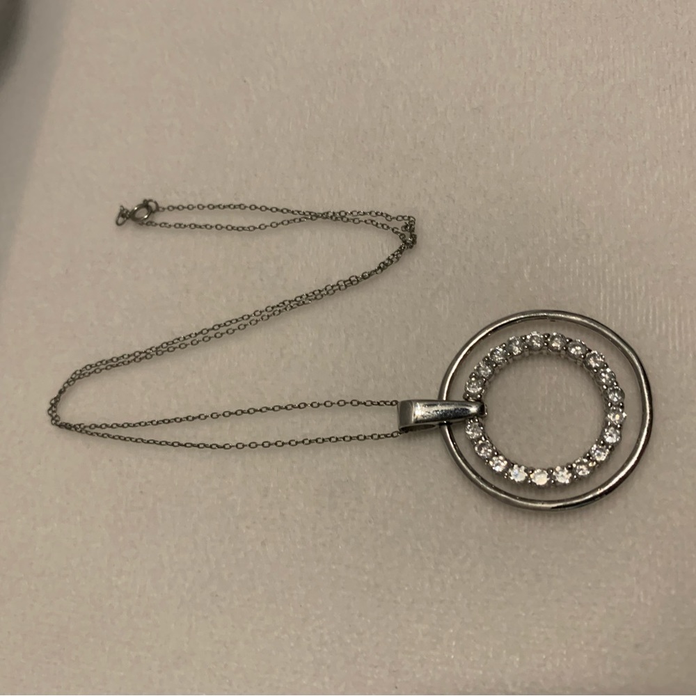 Double Ring Costume Necklace